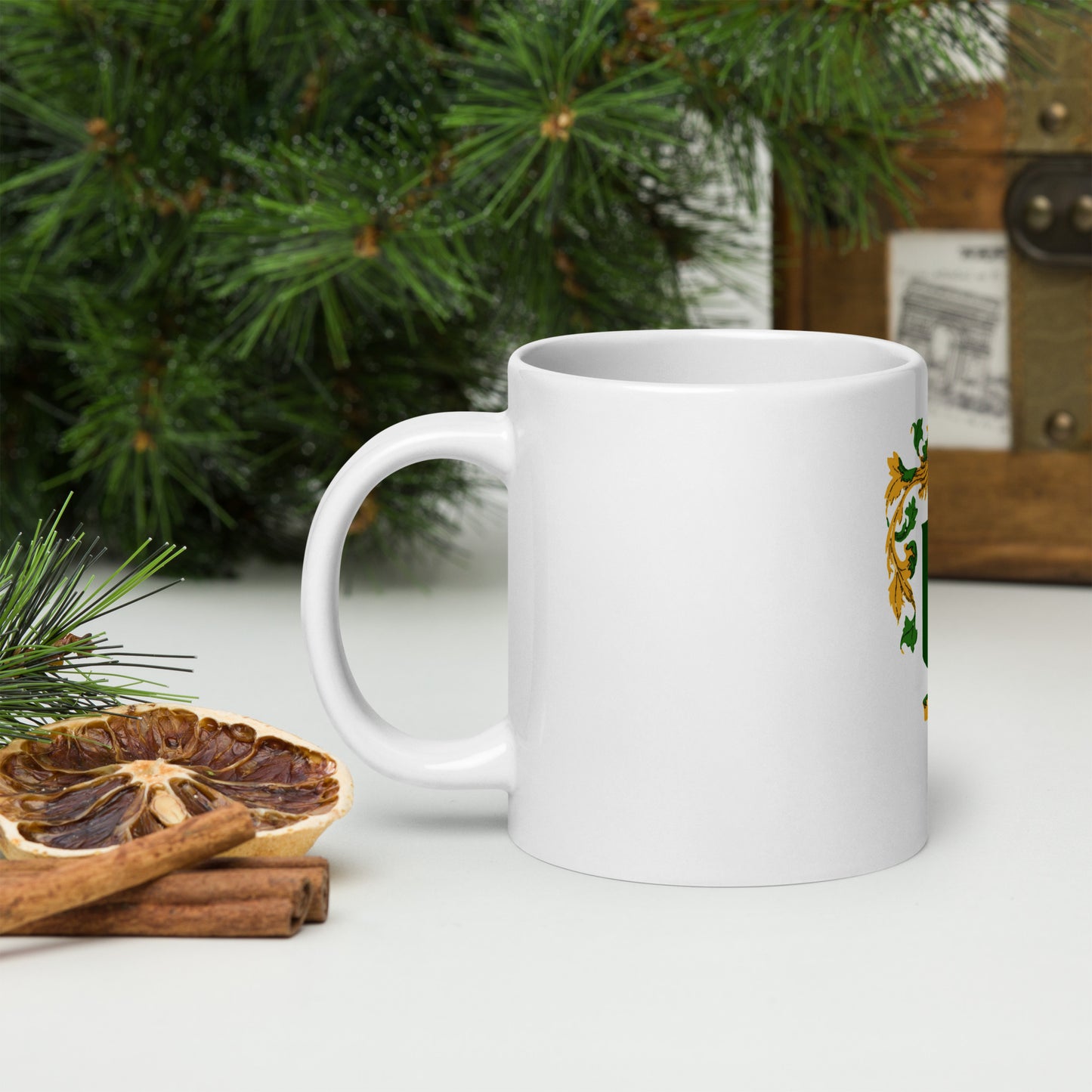White glossy mug With O'Hara Crest