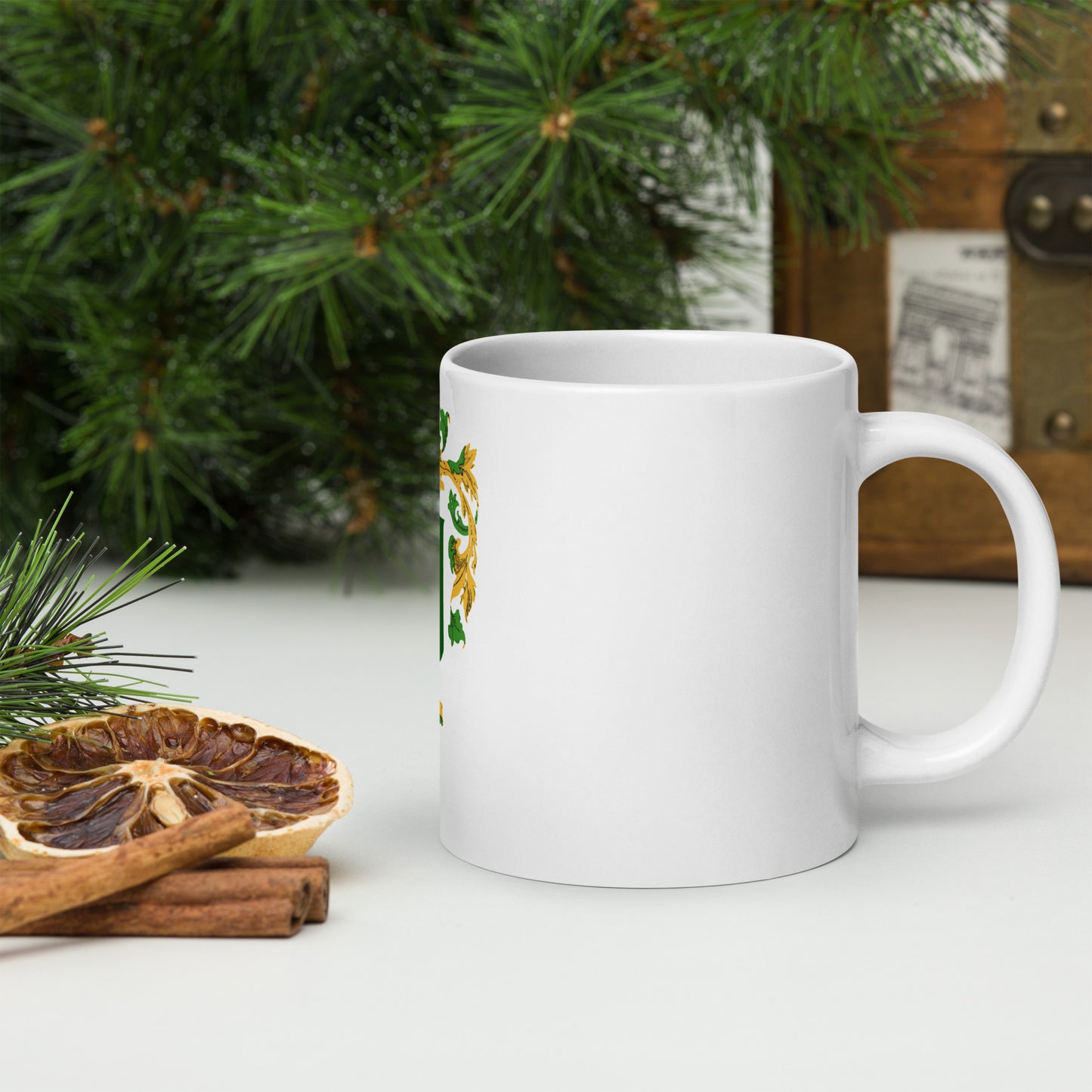 White glossy mug With O'Hara Crest