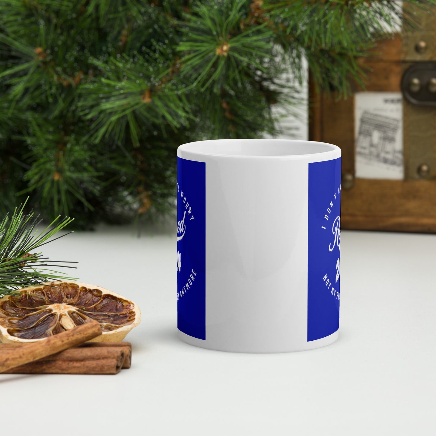 Retirement Gift White 2024 glossy mug
